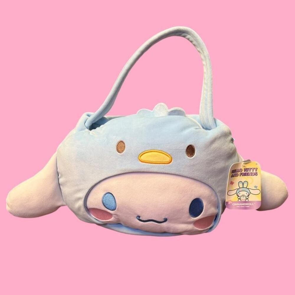 NWT sanrio cinnamoroll blue plush bag